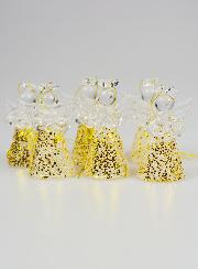 Lot de 6 Anges de Noël à Suspendre - 4,5cm