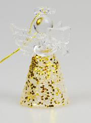 Lot de 6 Anges de Noël à Suspendre - 4,5cm