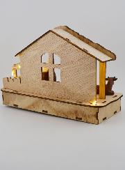 Crèche de Noël Lumineuse Nativité 20cm