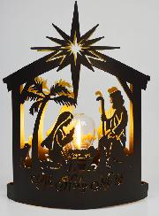 Lampe de Noël Nativité Cabane - Sainte Nuit
