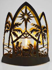Lampe de Noël Nativité en Métal - 22cm