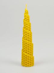 Bougie Cône Cire d'Abeille 100% Naturelle - 15cm