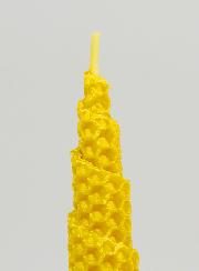 Bougie Cône Cire d'Abeille 100% Naturelle - 15cm