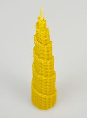 Bougie de Décoration Cône 100% Cire d'Abeille - 15cm