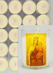 Lot de 10 Bougies Veilleuses ND du Mont Carmel