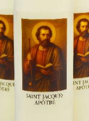 Lot de 3 Bougies de Neuvaine à Saint Jacques Apôtre