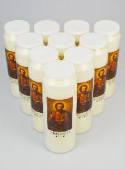 Lot de 10 Bougies de Neuvaine à St Jacques Apôtre