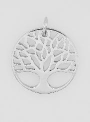 Médaille Arbre de Vie Ajourée en Inox - 18mm
