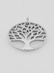 Médaille Arbre de Vie Ajourée en Inox - 18mm