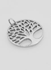 Médaille Arbre de Vie Ajourée en Inox - 18mm