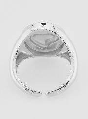 Chevalière Ex Voto en Laiton Argenté Réglable