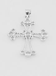 Pendentif Croix Chaldéenne en Argent - 22mm