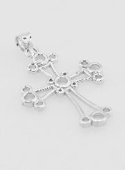 Pendentif Croix Chaldéenne en Argent - 22mm