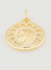 Médaille Vierge Marie Ajourée Plaqué Or - 20mm