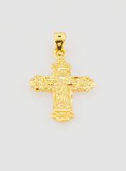 Pendentif Croix Large en Plaqué Or - 18mm