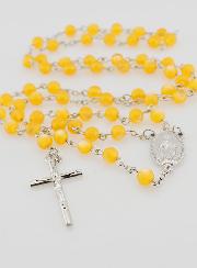 Chapelet Médaille Miraculeuse - Ambre