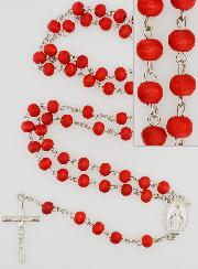 Chapelet Médaille Vierge Miraculeuse en Bois de Rose