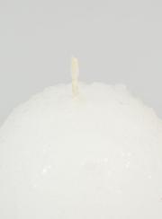 Bougie de Noël Boule de Neige - 8cm