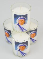 Lot de 4 Bougies Veilleuses Sainte Mère Teresa