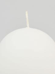 Bougie Boule de Décoration 80mm - Blanc