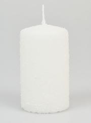 Bougie de Noël Effet Enneigé - 10cm