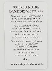 Carte de Prière à Notre Dame des Victoires