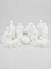 Crèche de Noël Complète en Albâtre - 12 Pièces