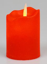 Bougie Veilleuse à Piles - Rouge