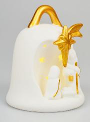Statue de la Nativité Cloche Lumineuse - 14cm