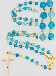 Chapelet Vierge Miraculeuse en Agate