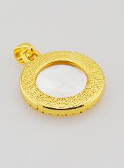 Médaille Saint Michel Laiton & Nacre - 22mm