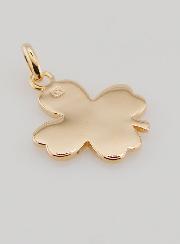 Pendentif Trèfle 4 Feuilles en Plaqué Or - 17mm