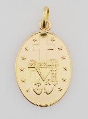 Médaille Miraculeuse Or 18k - 25mm