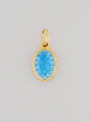 Médaille Miraculeuse Argent Doré & Émail 2 Tons - 10mm