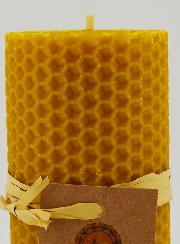 Bougie Cire d'Abeille 100% Naturelle - 10x5cm