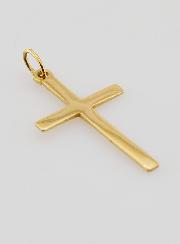 Pendentif Croix en Inox Doré - 26mm