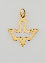 Médaille du Saint Esprit en Inox Doré