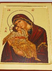 Icône Religieuse Vierge de Tendresse  - 24cm