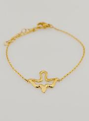 Bracelet Esprit Saint Ajouré en Inox Doré