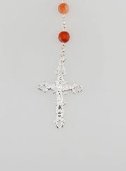 Chapelet Vierge Miraculeuse Argent  925 & Cornaline