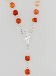 Chapelet Vierge Miraculeuse Argent  925 & Cornaline