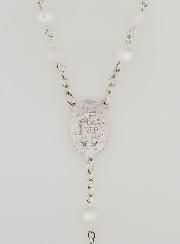 Chapelet Vierge Miraculeuse & Perles Blanches