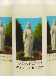Lot de 3 Bougies de Neuvaine Notre Dame des Pauvres