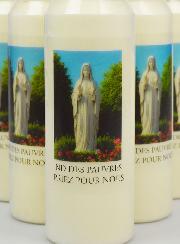 Lot de 6 Bougies de Neuvaine Notre Dame des Pauvres