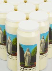 Lot de 20 Bougies de Neuvaine Notre Dame des Pauvres