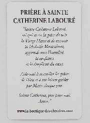 Carte de Prière à Sainte Catherine Labouré