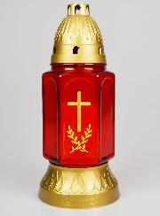 Bougie de Cimetière en Verre - 25cm