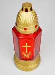 Bougie de Cimetière en Verre - 25cm