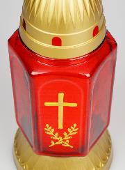 Bougie de Cimetière en Verre - 25cm