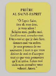 Lot de 10 Cartes de Prière Saint Esprit